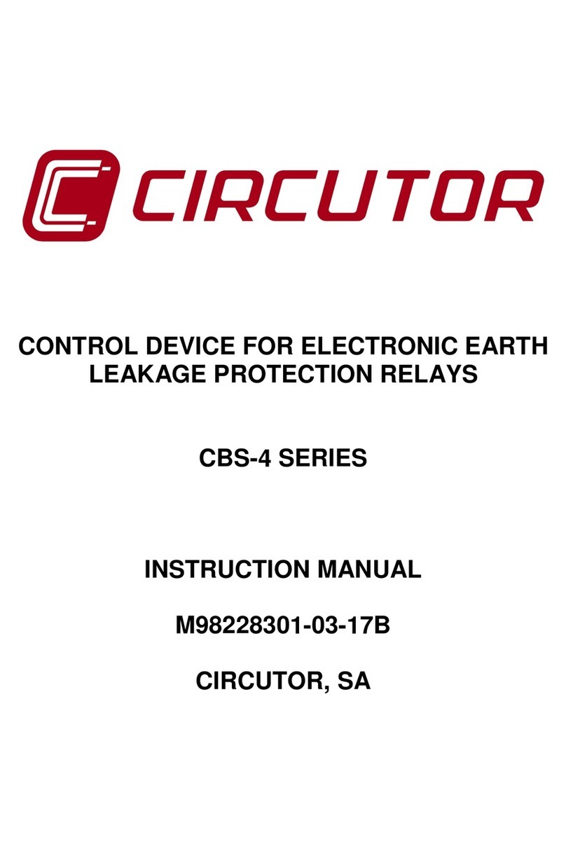 Circutor CBS-4 Series instruction manual