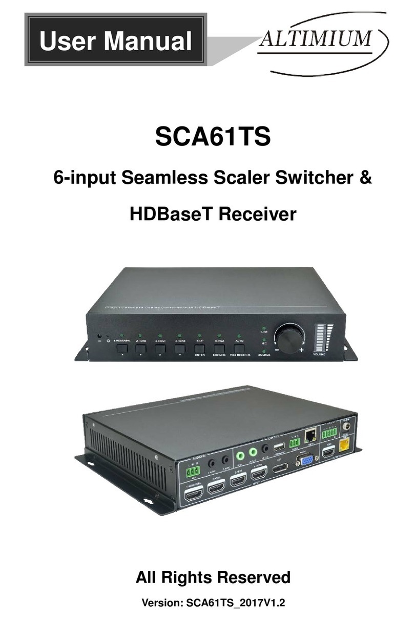Altimium SCA61TS user manual