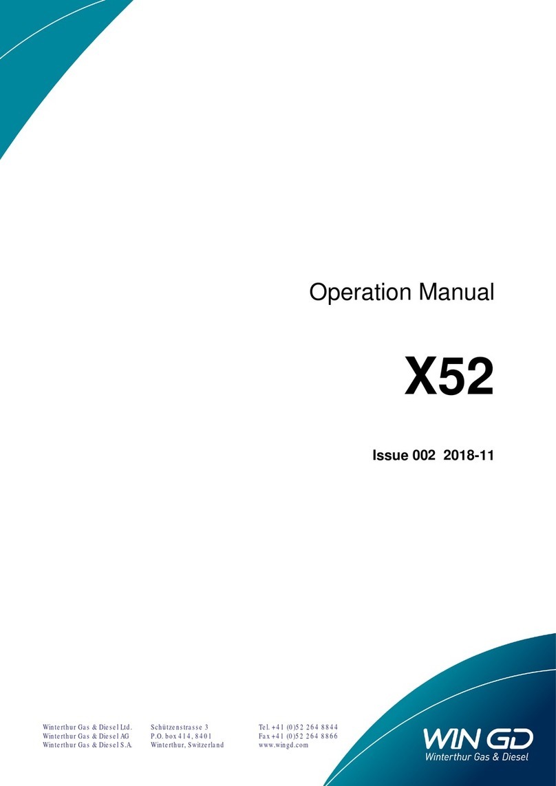 Winterthur Gas & Diesel Ltd. X52 Operation manual