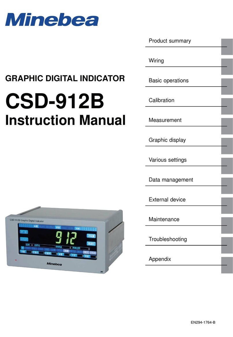 Minebea CSD-912B User manual