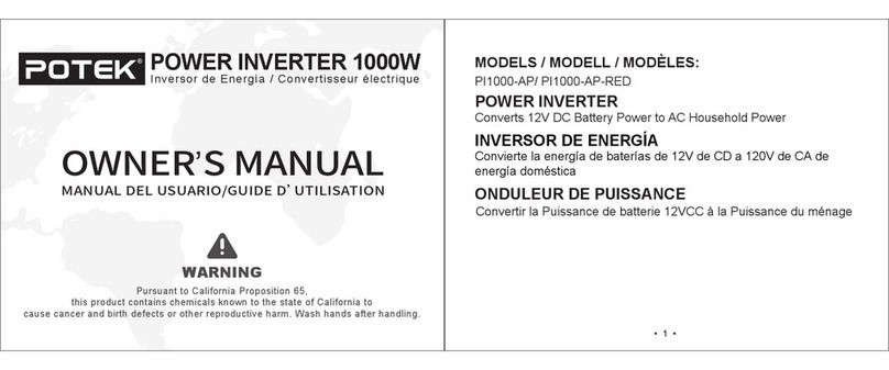 Potek PI1000-AP-RED owner's manual