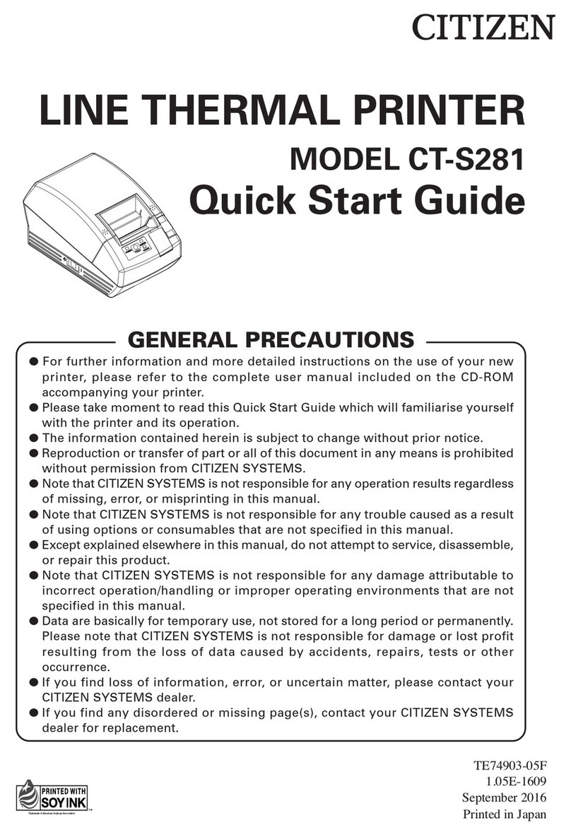 Citizen CT-S281 Series User manual