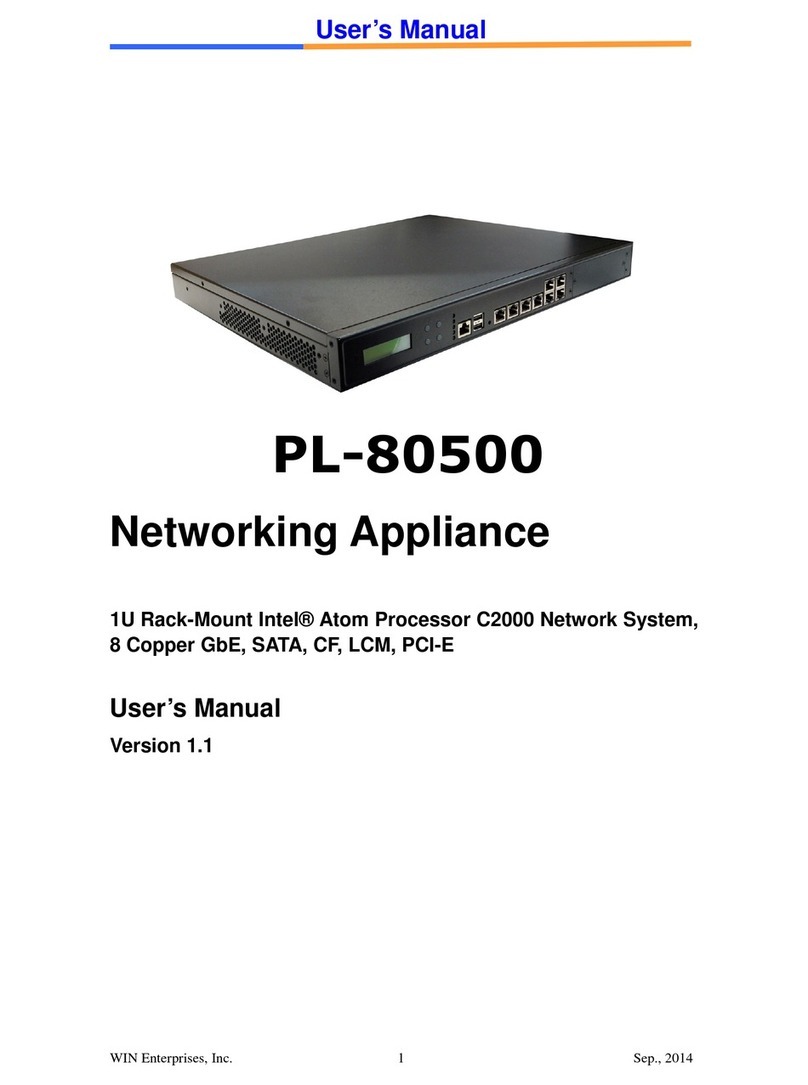 WIN Enterprises PL-80500 user manual WIN Enterprises PL-80500 user manual