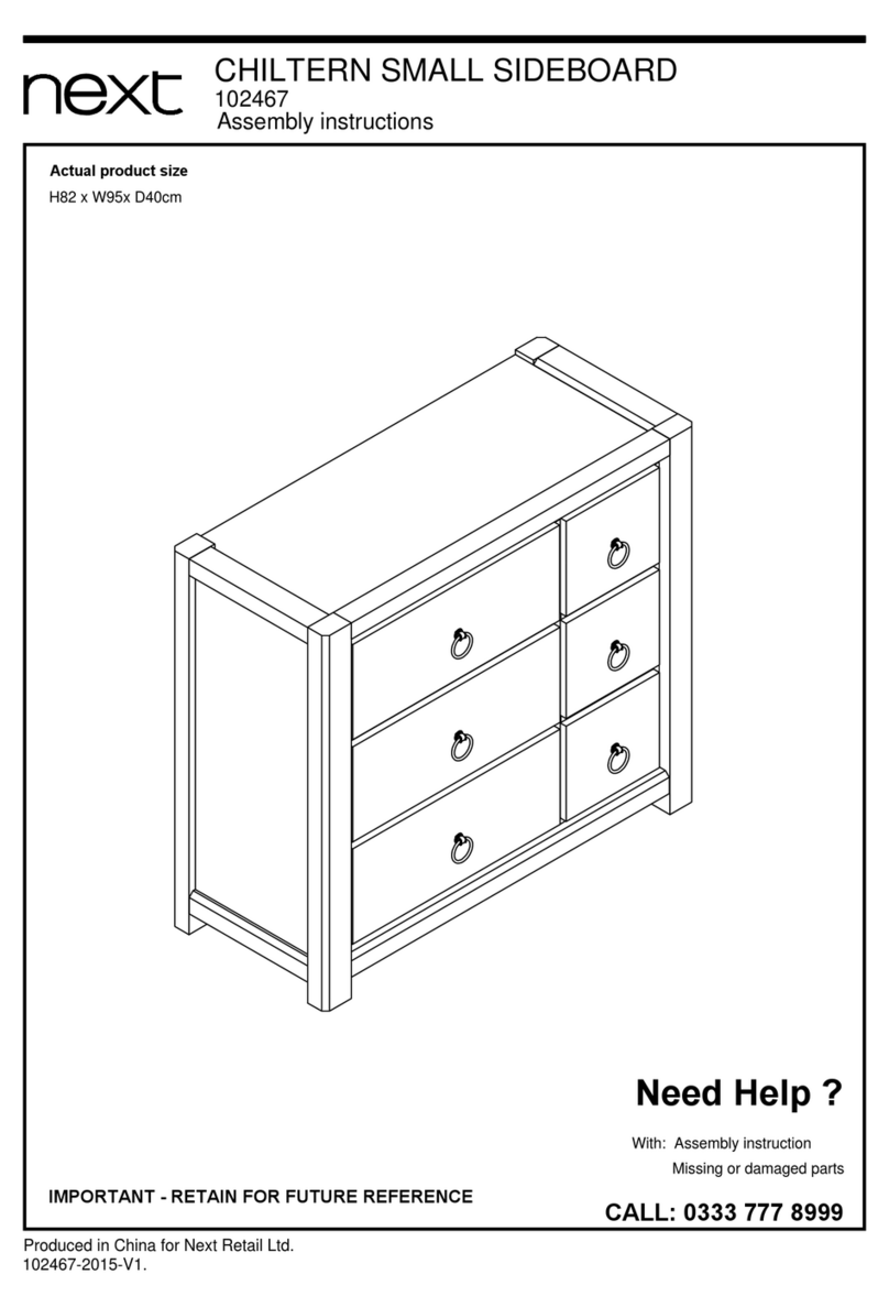 Next CHILTERN SMALL SIDEBOARD User manual Next CHILTERN SMALL SIDEBOARD User manual