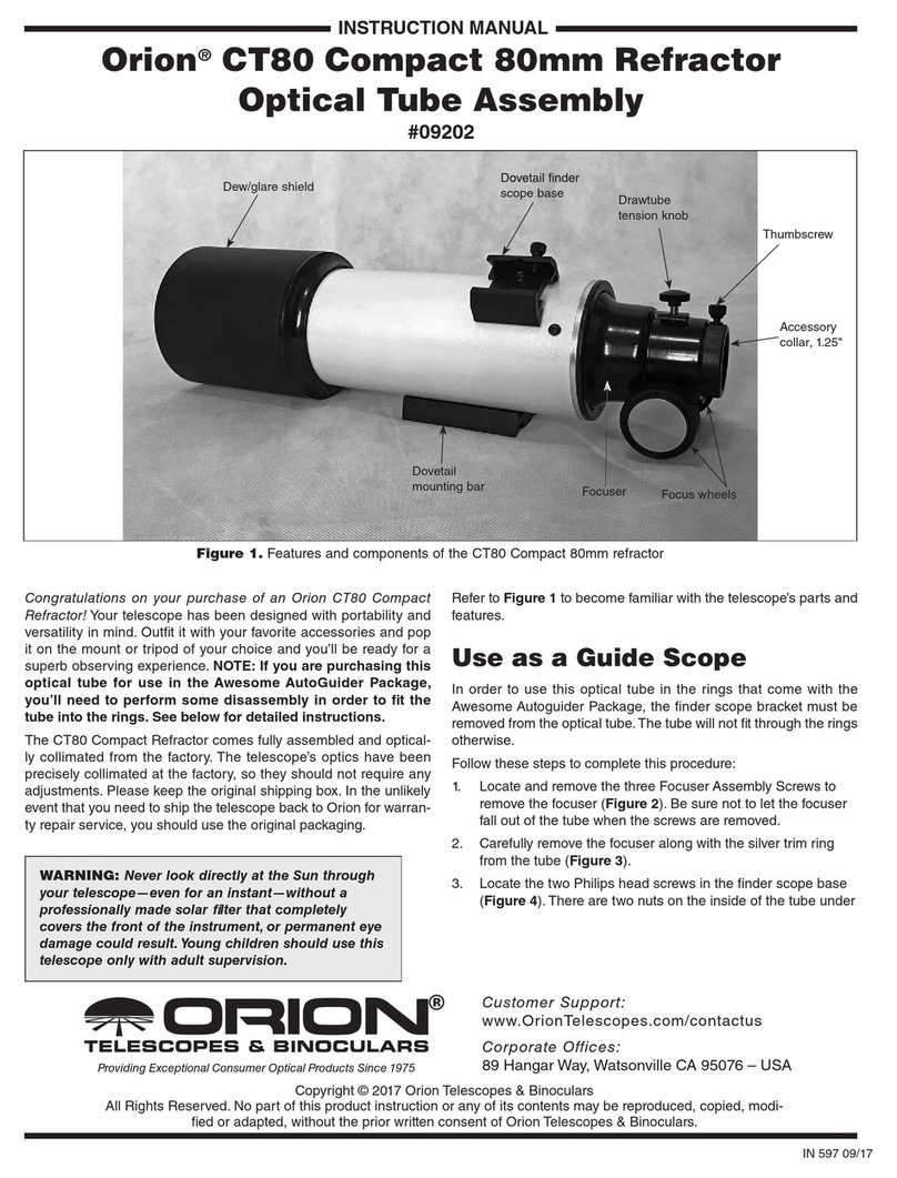 Orion CT80 User manual