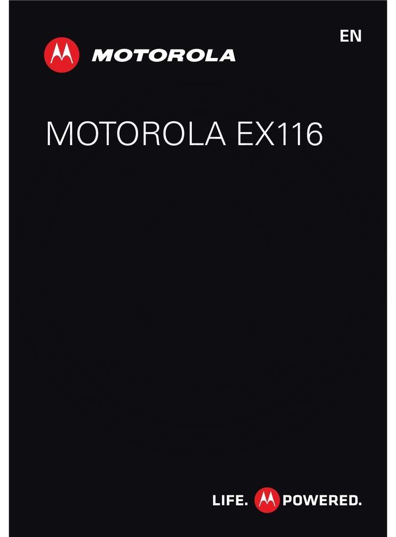 Motorola EX116 User manual