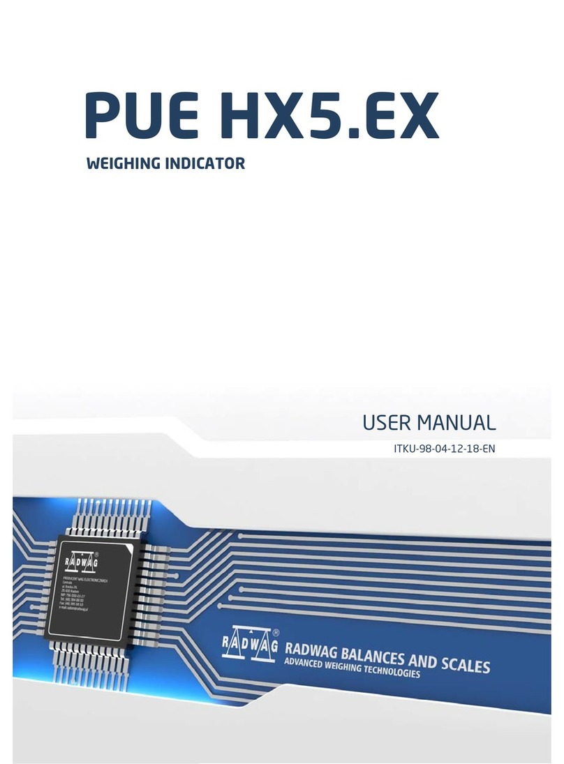 RADWAG PUE HX5.EX user manual