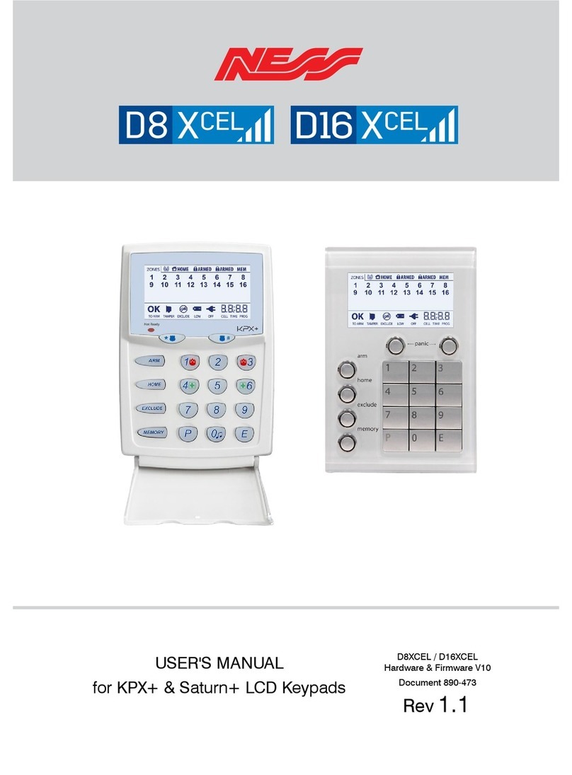 Ness D16XCEL user manual