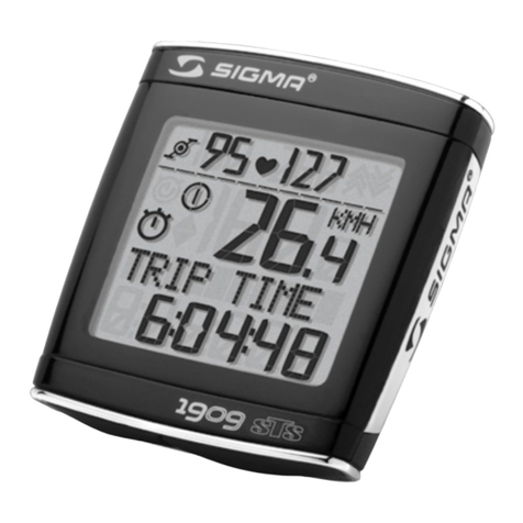 SIGMA SPORT Topline BC 1909 HR User manual