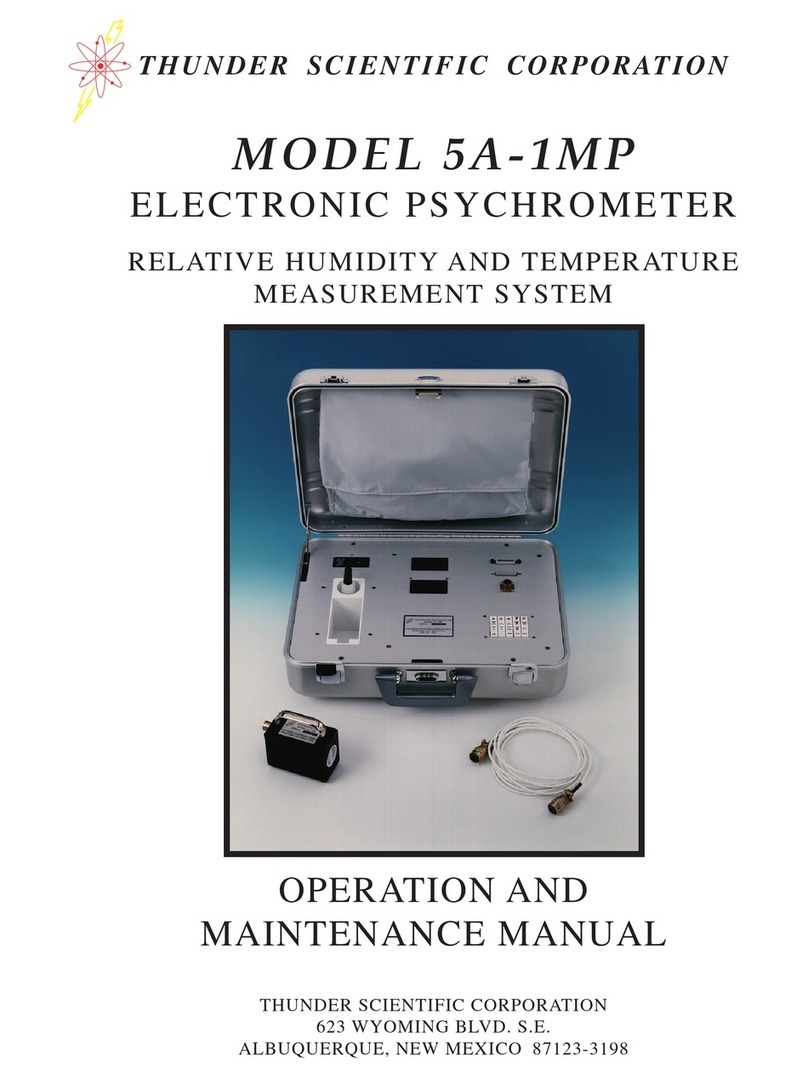 Thunder Scientific 5A-1MP Owner's operation and maintenance manual