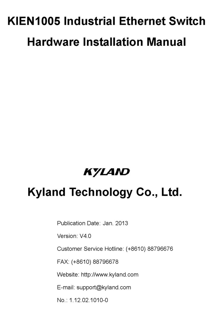 KYLAND Technology KIEN1005 Assembly instructions KYLAND Technology KIEN1005 Assembly instructions