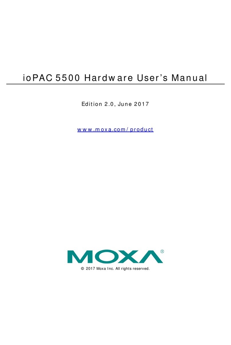Moxa Technologies ioPAC 5500 series Hardware user manual Moxa Technologies ioPAC 5500 series Hardware user manual