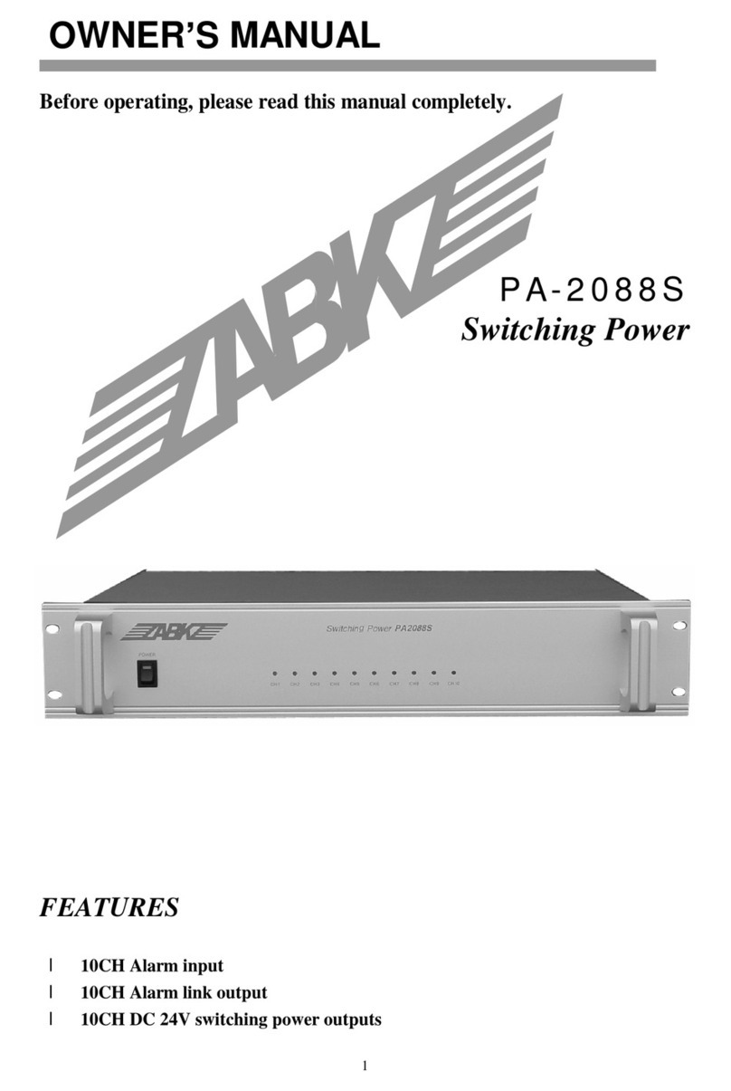 ABK PA-2088S User manual