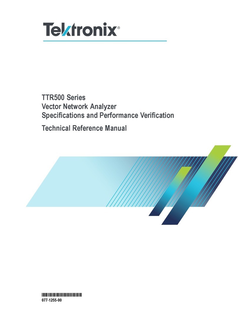 Tektronix TTR500 series Technical reference manual