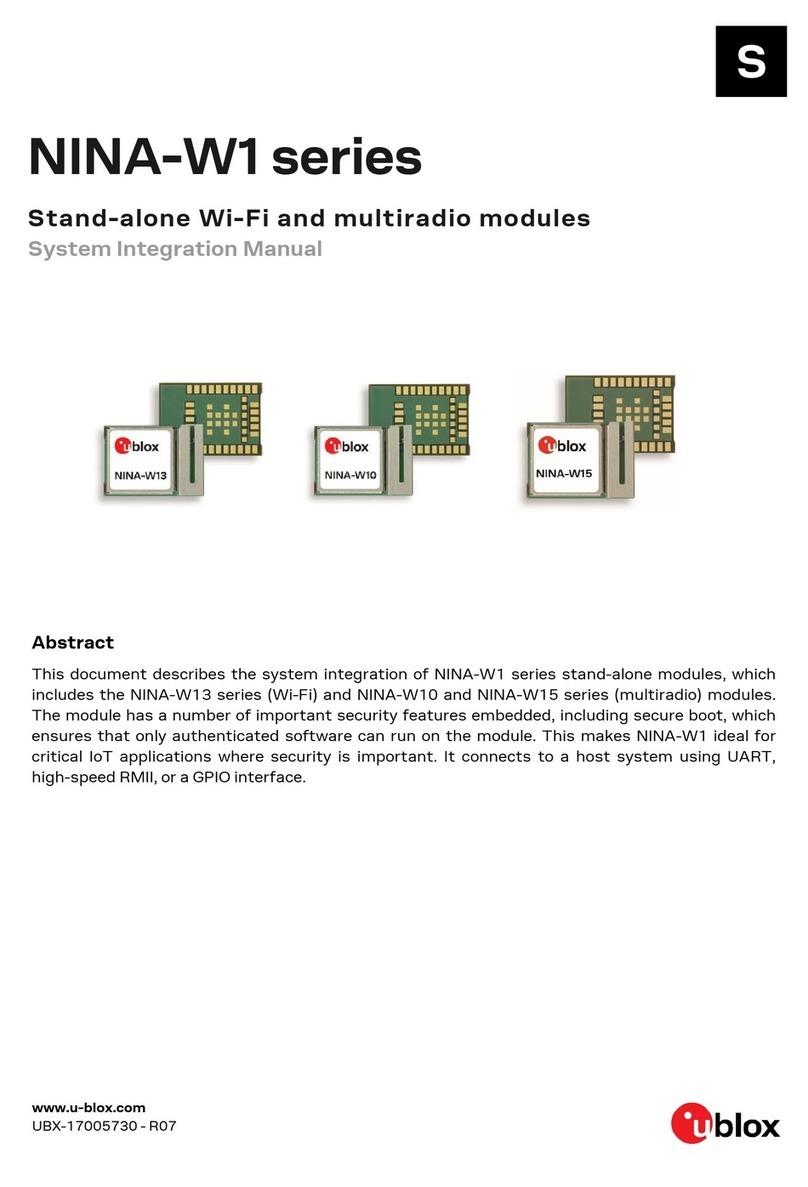 Ublox NINA-W1 series Quick setup guide