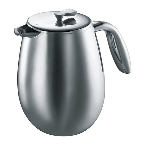 Bodum COLUMBIA Instructions for use Bodum COLUMBIA Instructions for use