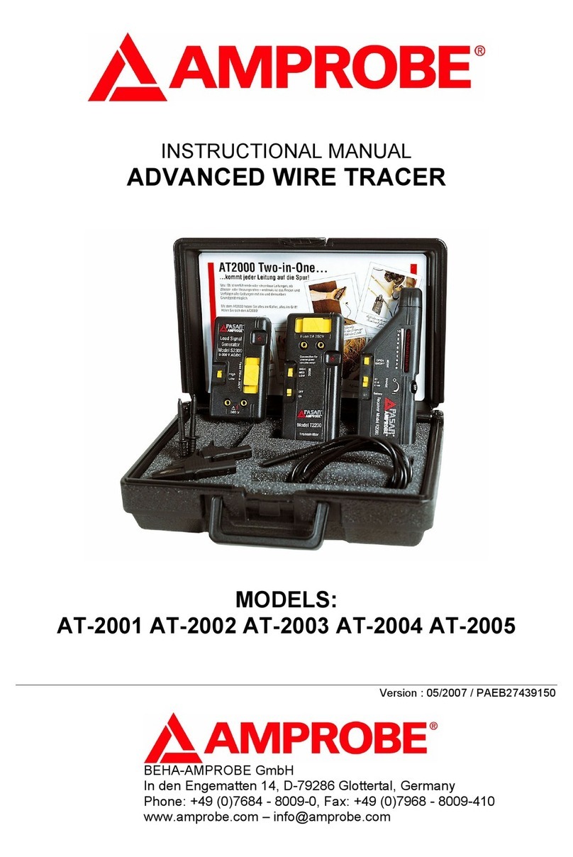 Amprobe AT-2001 Instructional manual