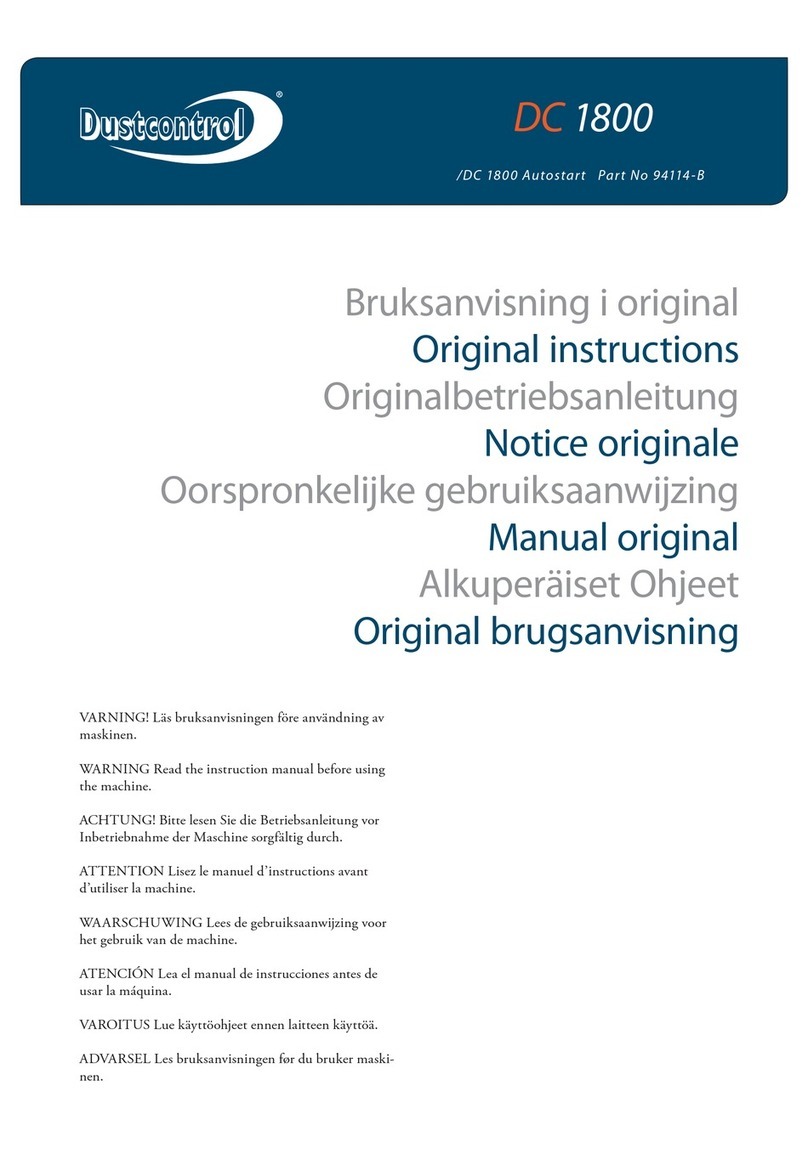 Dustcontrol DC 1800 Autostart User manual
