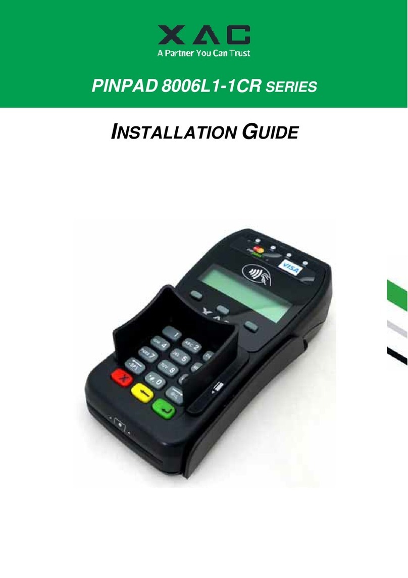 XAC PINPAD 8006L1-1CR Series User manual