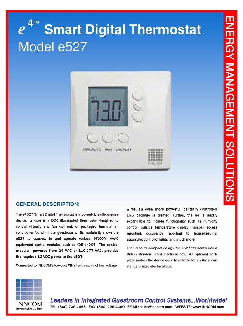 Inncom e4 Operating and maintenance instructions