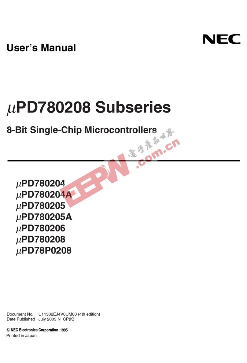NEC mPD780208 Subseries User manual