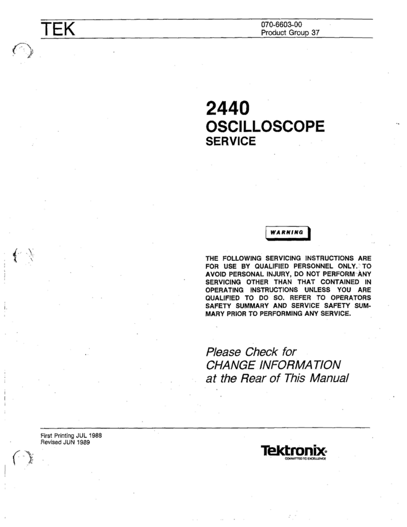 Tektronix 2440 User manual