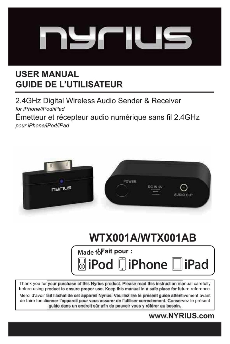 Nyrius WTX001A User manual
