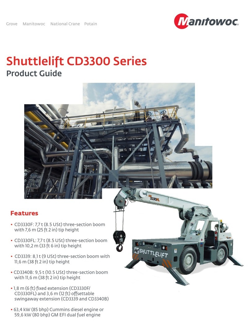 Manitowoc Shuttlelift CD3300 Series User manual