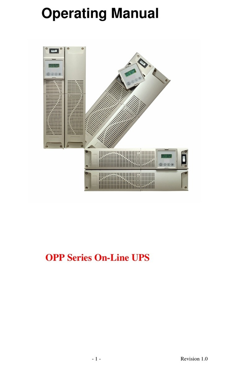 Online UPS Specialist OPP Series operating manual