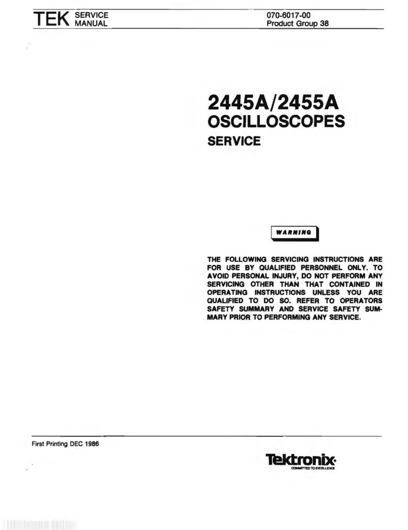 Tektronix 2445A Service manual