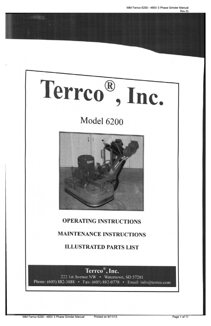 Terrco 6200 Operating, maintenance instructions & illustrated parts list Terrco 6200 Operating, maintenance instructions & illustrated parts list