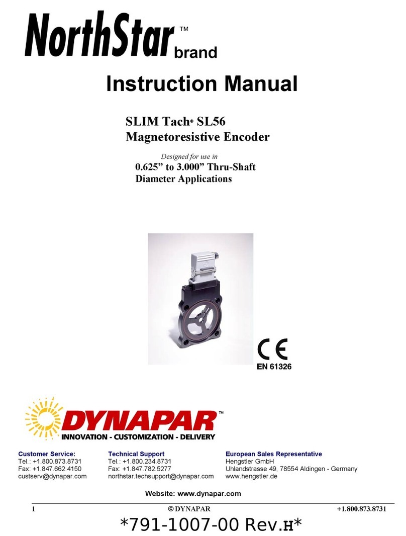 DYNAPAR NorthStar SLIM Tach SL56 User manual DYNAPAR NorthStar SLIM Tach SL56 User manual