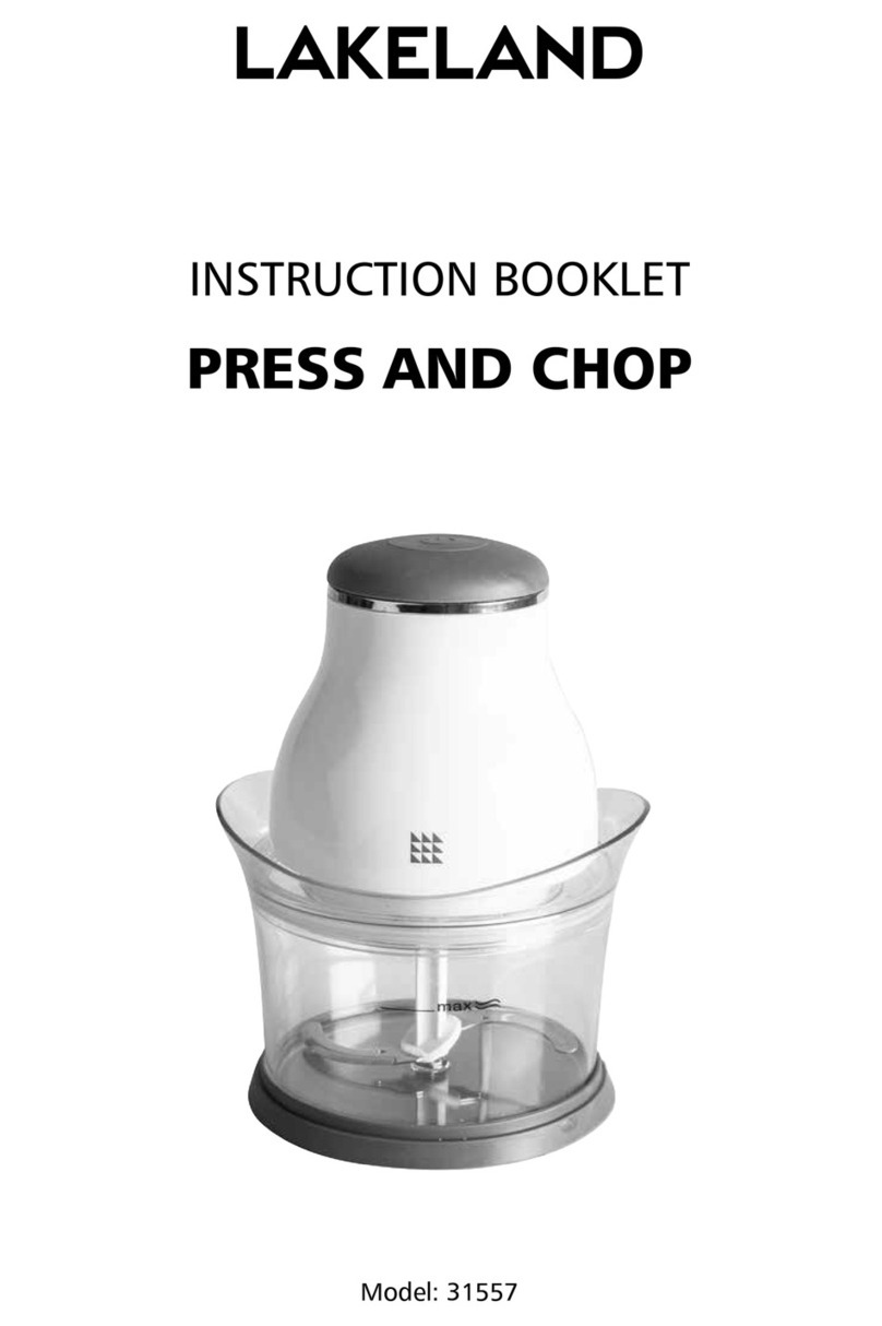 Lakeland PRESS AND CHOP 31557 Instruction booklet