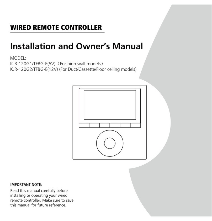 Midea KJR-120G1/TFBG-E Installation and owner's manual