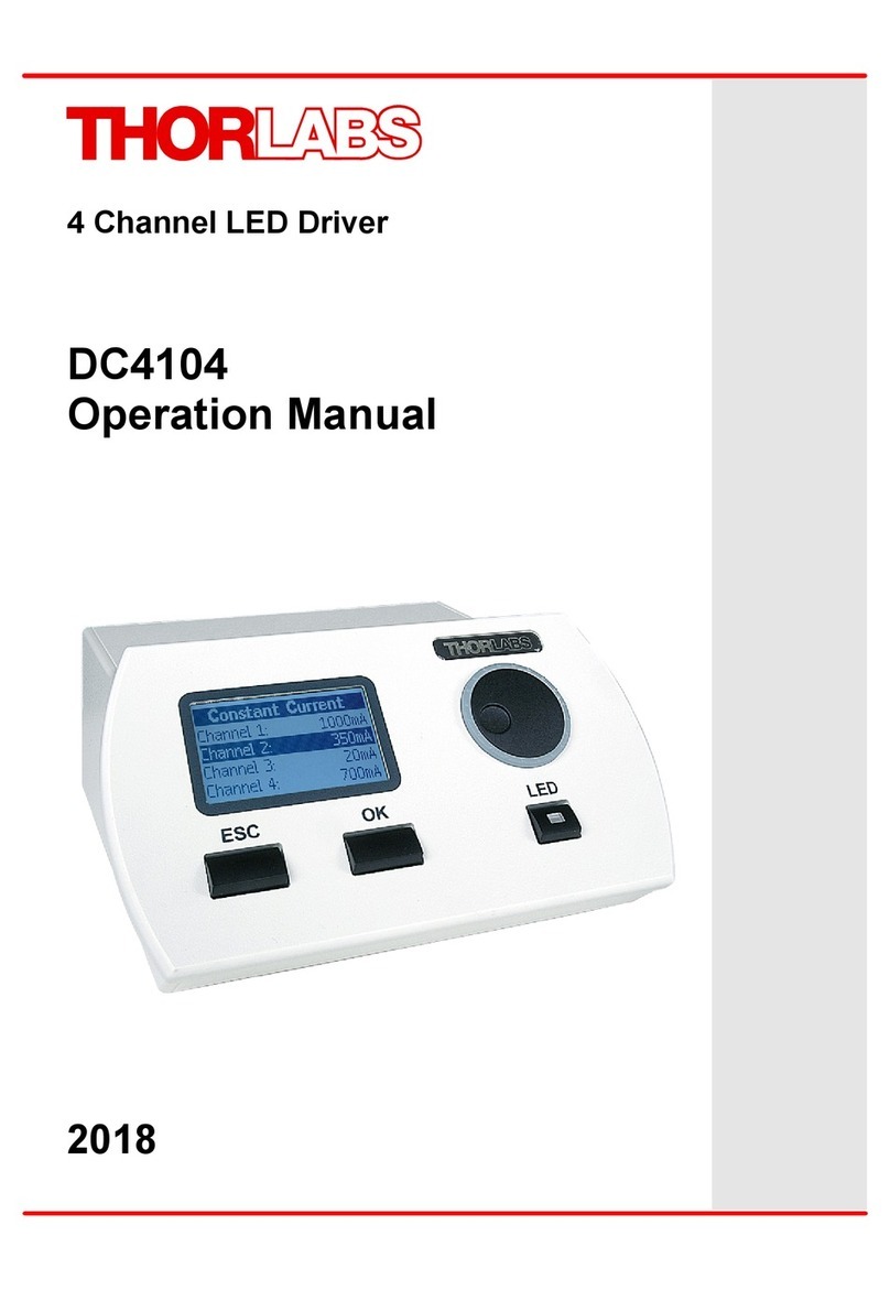 THORLABS DC4104 User manual