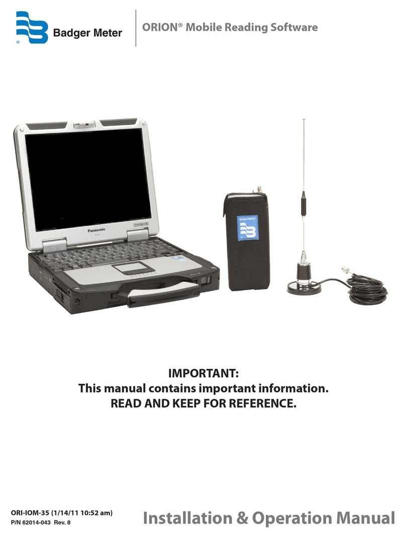 Badger Meter ORION Installation & operation manual