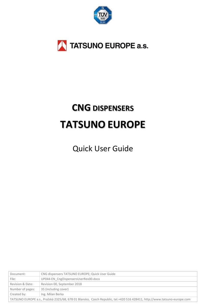 tatsuno CNG050 Quick user guide