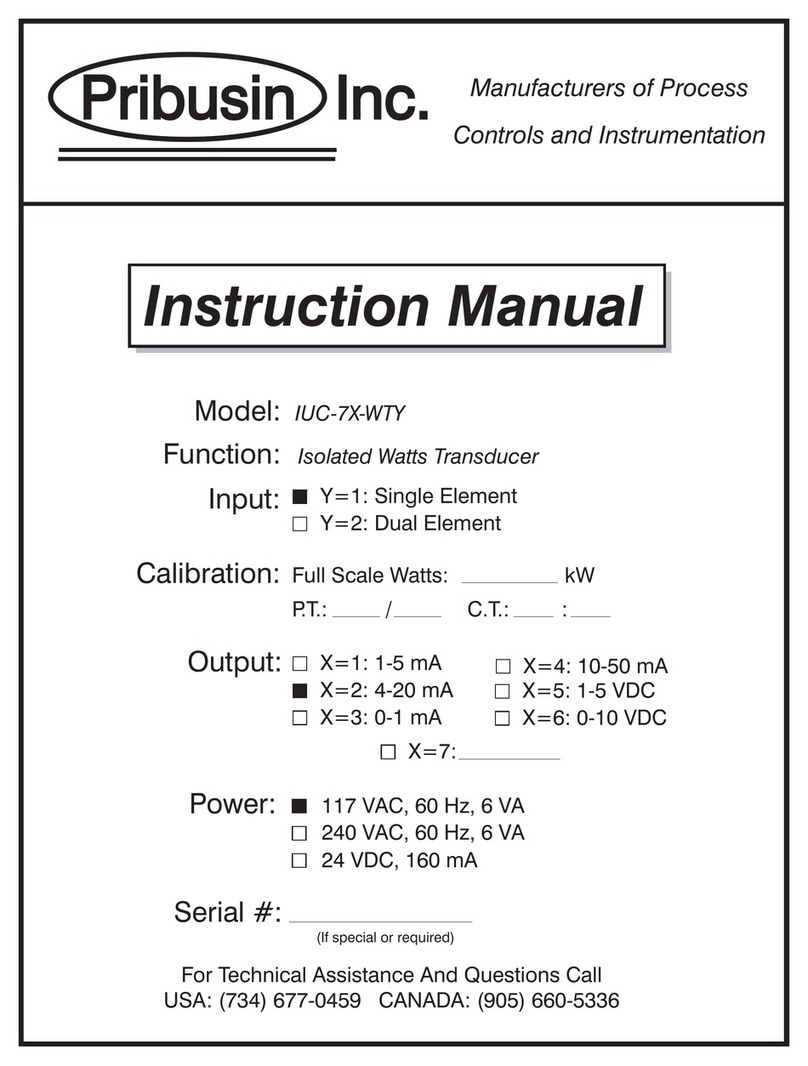 Pribusin IUC-7X-WTX instruction manual