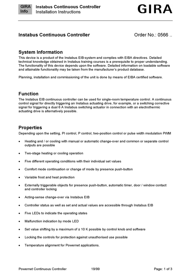 Gira 0566 Series User manual