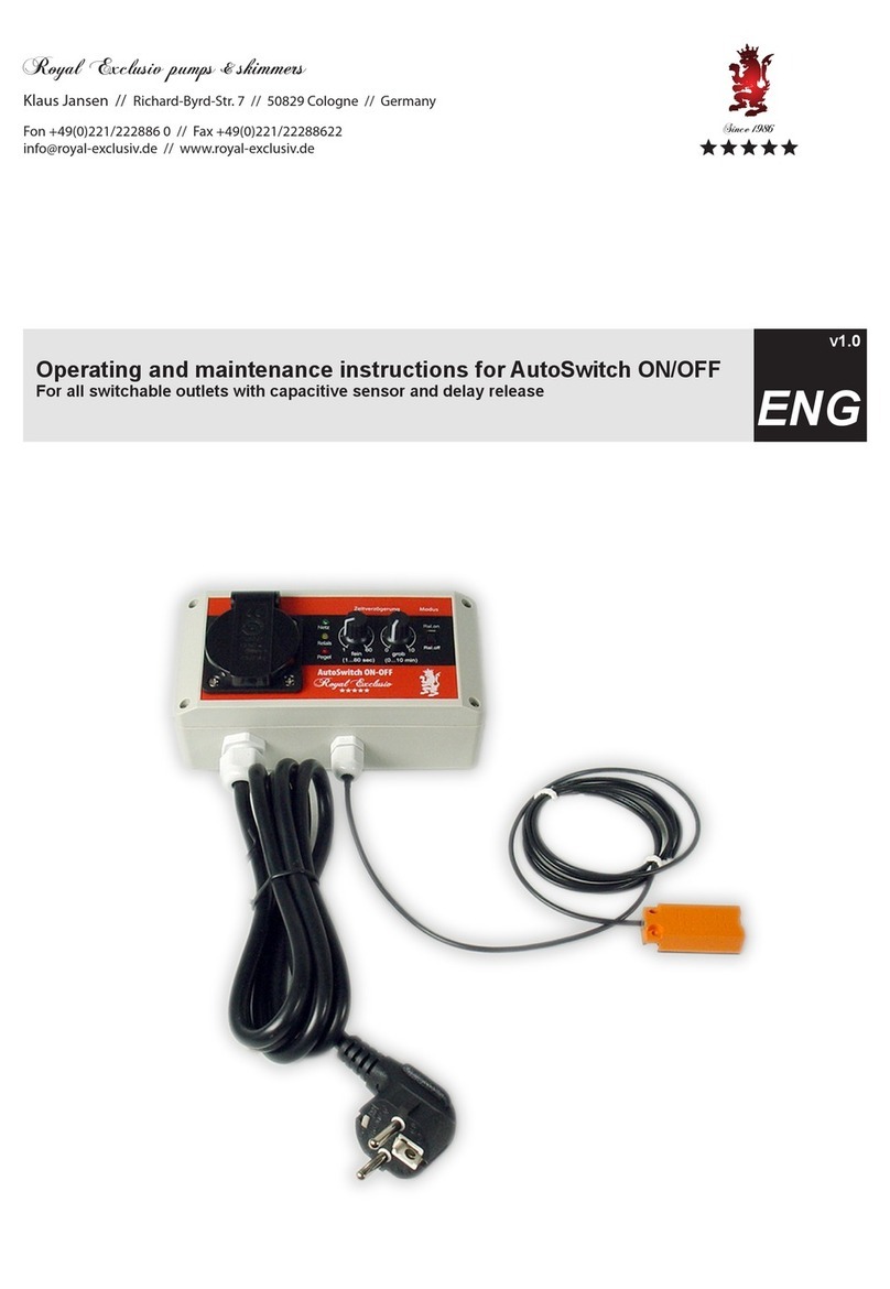Royal Exclusiv AutoSwitch ON/OFF Operating and maintenance instructions