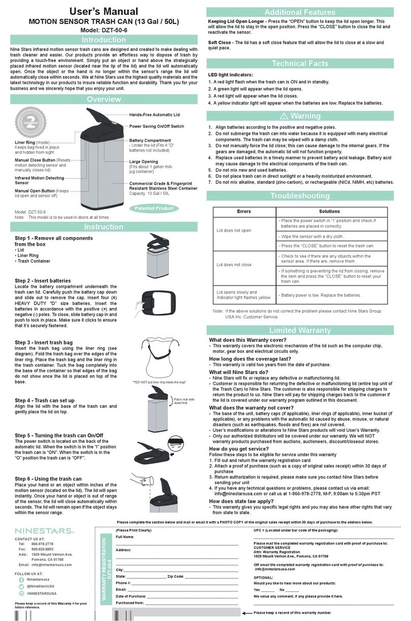 Ninestars DZT-50-6 user manual