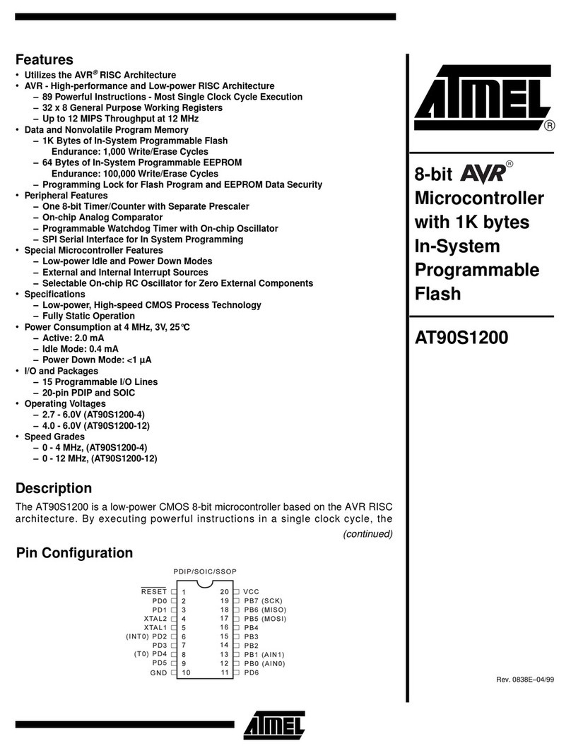 Atmel AT90S1200 User manual