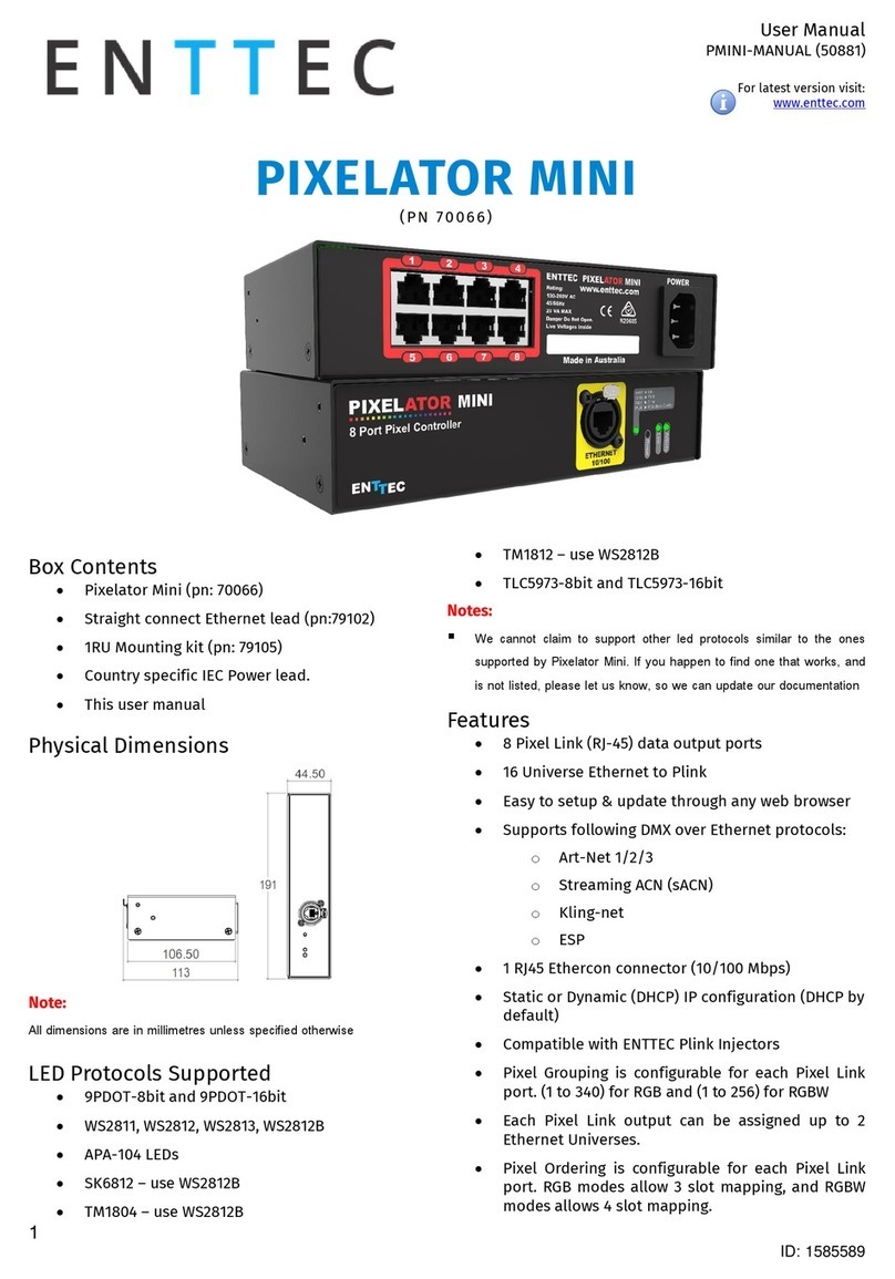 Enttec PIXELATOR MINI User manual