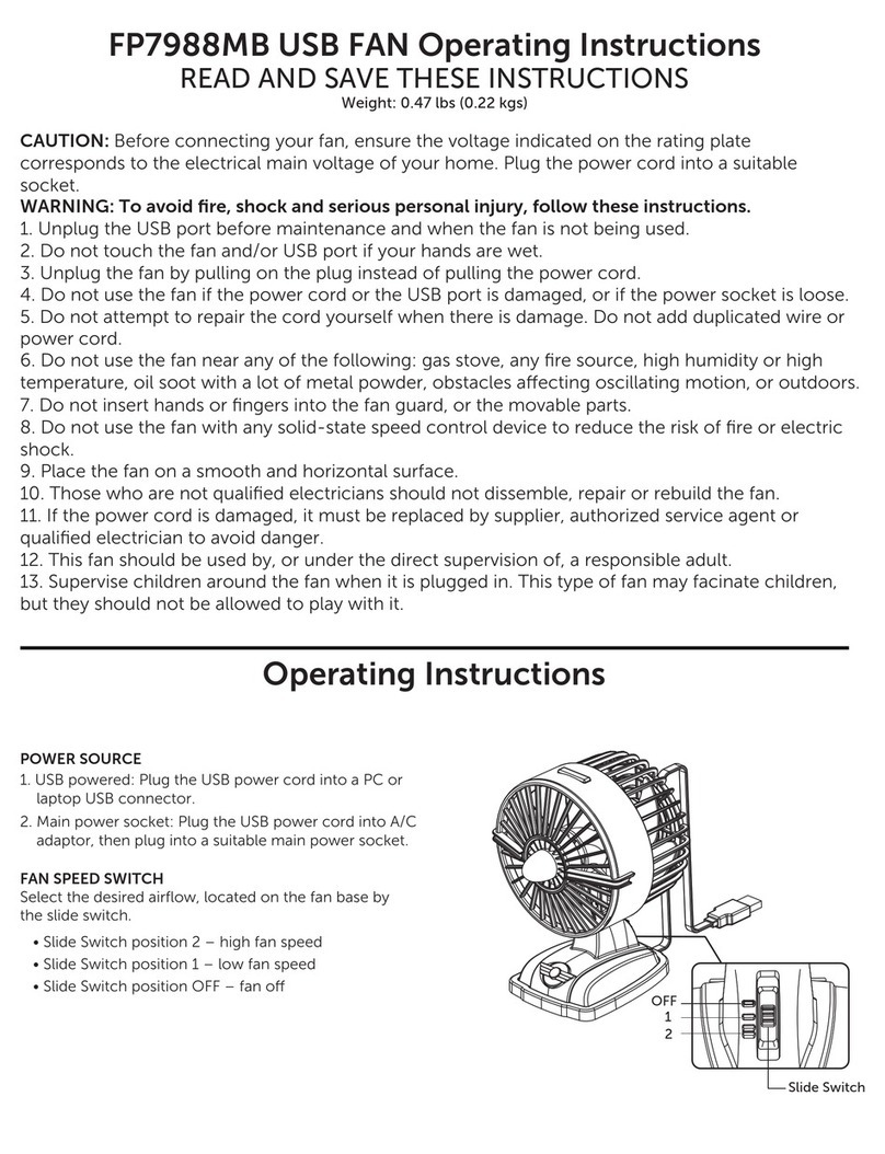 Fanimation FP7988MB User manual