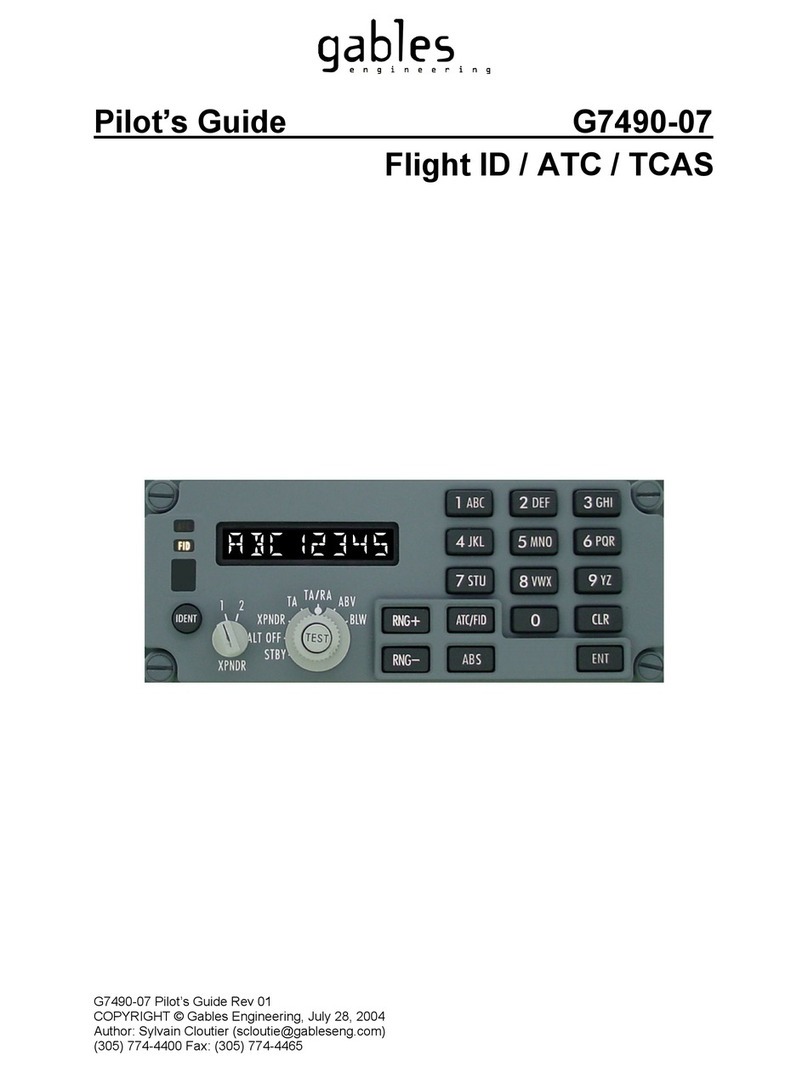 Gables Engineering G7490-07 pilot's guide