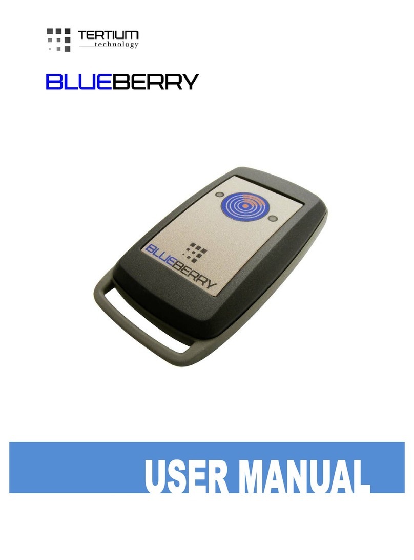 Tertium BlueBerry UHF User manual