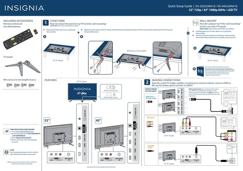 Insignia NS-32D220NA18 User manual