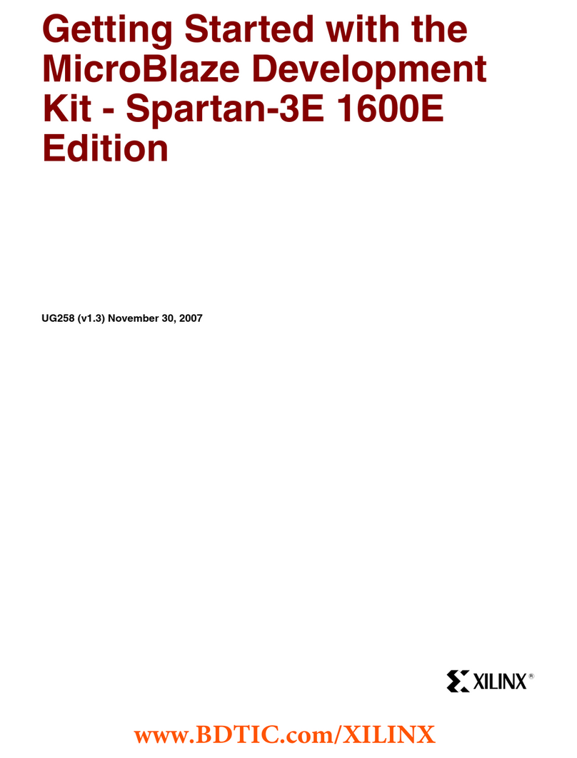 Xilinx MIcroBlaze Development Spartan-3E 1600E Kit User manual