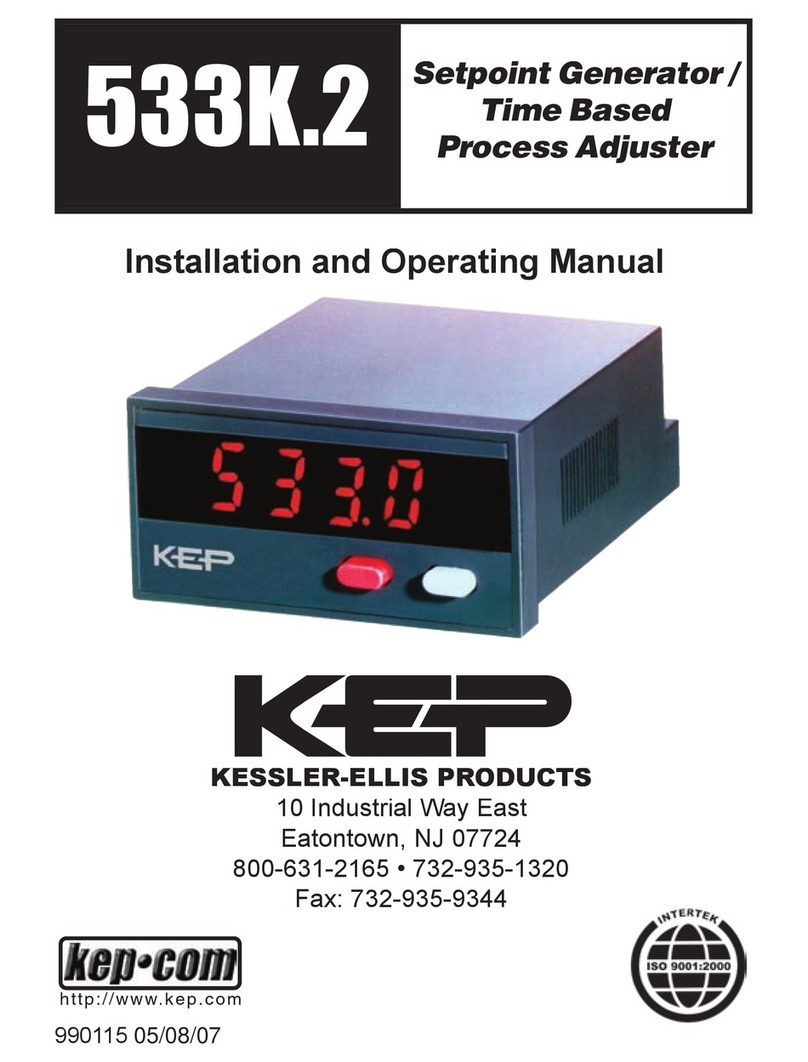 Kessler-Ellis Products 533K.2 Installation and operating manual Kessler-Ellis Products 533K.2 Installation and operating manual