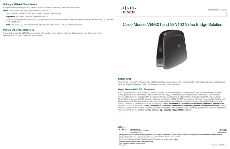 Cisco AT&T U-VERSE VEN401 User manual